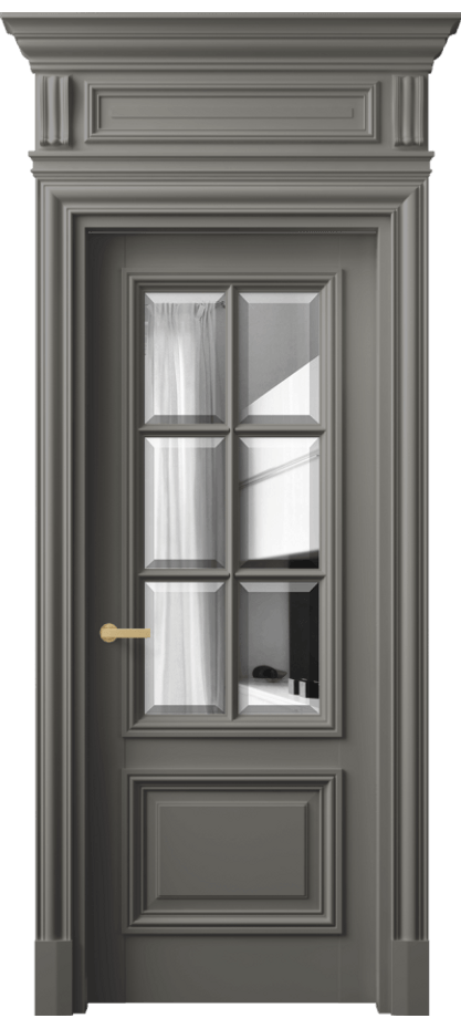Дверь межкомнатная Antique 7312 Бук классический серый Двустороннее зеркало с фацетом, триплекс,  8 мм КЭП + Объёмный фриз + Карниз БКЛС Цена 9160 AZE Наличники уже входят в базовый комплект. Фабрика дверей Волховец 8 (800) 551 43 19 Межкомнатная дверь Antique 7312 Бук классический серый Двустороннее зеркало с фацетом, триплекс,  8 мм Цена 9160 AZE | Volhovec