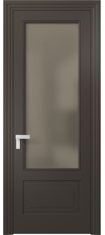 Дверь межкомнатная Rocca 8342 Матовый антрацит Сатинированное бронзовое стекло, триплекс, 8 мм Каскадный компланарный наличник МАН Цена 62319 ₽ Наличники уже входят в базовый комплект. Фабрика дверей Волховец 8 (800) 551 43 19 Межкомнатная дверь Rocca 8342 Матовый антрацит Сатинированное бронзовое стекло, триплекс, 8 мм Цена 62319 ₽ | Volhovec