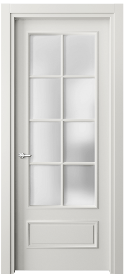 Дверь межкомнатная Paris 8112 Матовый серый Сатинированное стекло Гладкий наличник МСР Цена 72399 ₽ Наличники уже входят в базовый комплект. Фабрика дверей Волховец 8 (800) 551 43 19 Межкомнатная дверь Paris 8112 Матовый серый Сатинированное стекло Цена 72399 ₽| Volhovec