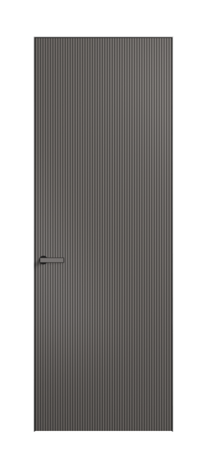 Дверь межкомнатная Velvet АКП 8201 Матовый классический серый. Скрытый короб Черный Цена 70469 . Фабрика дверей Волховец 8 (800) 551 43 19 Межкомнатная дверь Velvet АКП 8201 Матовый классический серый. Цена 70469 | Volhovec