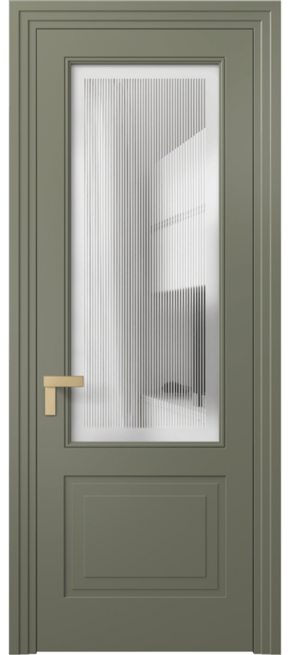 Дверь межкомнатная Rocca 8352 Матовый оливковый тёмный Сатинированное с гравировкой "Каннелюры", триплекс, 7 мм Каскадный компланарный наличник МОТ Цена 69519 ₽ Наличники уже входят в базовый комплект. Фабрика дверей Волховец 8 (800) 551 43 19 Межкомнатная дверь Rocca 8352 Матовый оливковый тёмный Сатинированное с гравировкой "Каннелюры", триплекс, 7 мм Цена 69519 ₽ | Volhovec