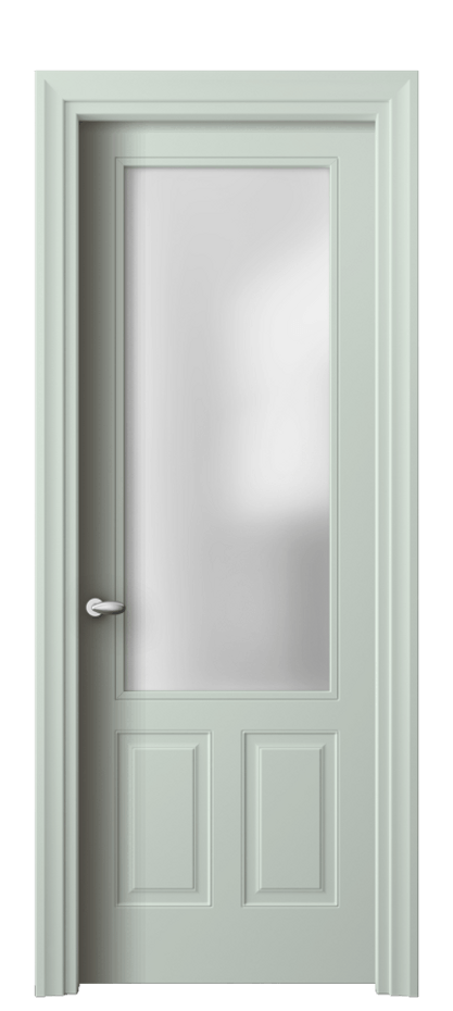 Дверь межкомнатная Esse 8522 Матовый белоснежный Сатинированное стекло Фигурный универсальный наличник МБЛ Цена 85999 ₽ Наличники уже входят в базовый комплект. Фабрика дверей Волховец 8 (800) 551 43 19 Межкомнатная дверь Esse 8522 Матовый белоснежный Сатинированное стекло Цена 85999 ₽ | Volhovec