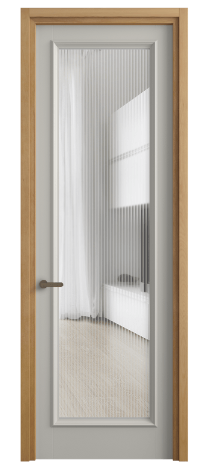 Дверь межкомнатная Шарм 6702 Матовый тёплый серый Рифлёное стекло "Moru", триплекс Узкий классический наличник БНМ Цена 108399 ₽ Наличники уже входят в базовый комплект. Фабрика дверей Волховец 8 (800) 551 43 19 Межкомнатная дверь Шарм 6702 Матовый тёплый серый Рифлёное стекло "Moru", триплекс Цена 108399 ₽ | Volhovec