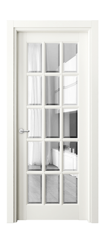 Дверь межкомнатная Toscana Grigliato 6311 Бук жемчуг Прозрачное стекло с фацетом, 6 мм Гладкий наличник БЖМ Цена 123860 ₽ Наличники уже входят в базовый комплект. Фабрика дверей Волховец 8 (800) 551 43 19 Межкомнатная дверь Toscana Grigliato 6311 Бук жемчуг Прозрачное стекло с фацетом, 6 мм Цена 123860 ₽ | Volhovec