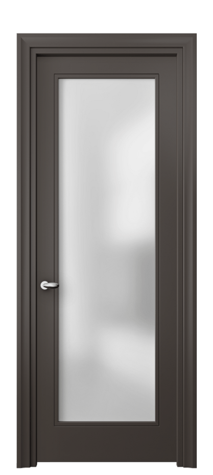 Дверь межкомнатная Esse 8502 Матовый антрацит Сатинированное стекло Фигурный универсальный наличник МАН Цена 56239 ₽ Наличники уже входят в базовый комплект. Фабрика дверей Волховец 8 (800) 551 43 19 Межкомнатная дверь Esse 8502 Матовый антрацит Сатинированное стекло Цена 56239 ₽ | Volhovec