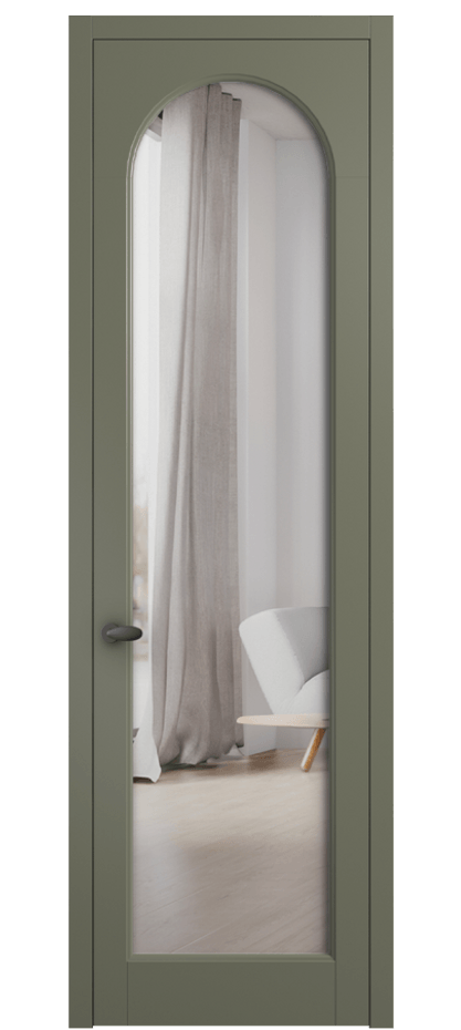 Дверь межкомнатная Палаццо 6804 Матовый оливковый тёмный Двустороннее зеркало, триплекс 0536 МОТ Цена 99029 ₽ Наличники уже входят в базовый комплект. Фабрика дверей Волховец 8 (800) 551 43 19 Межкомнатная дверь Палаццо 6804 Матовый оливковый тёмный Двустороннее зеркало, триплекс Цена 99029 ₽ | Volhovec