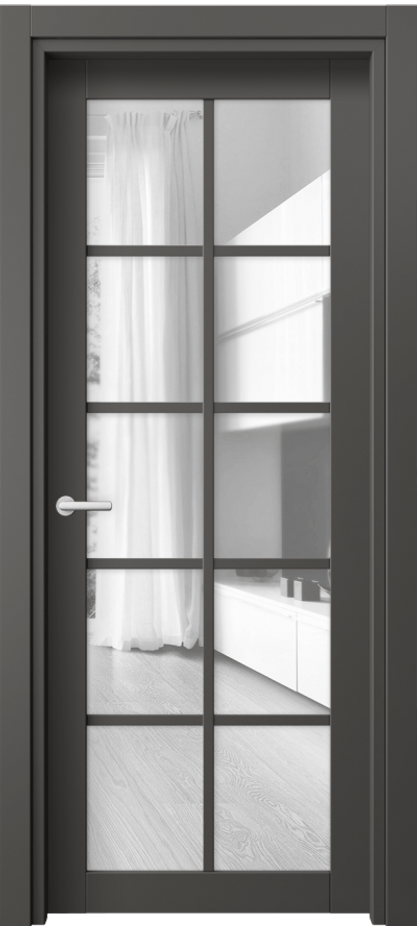 Дверь межкомнатная Neo 2106 ПЭТ графитовый Прозрачное стекло, триплекс, 6 мм Гладкий классический наличник ПЭГФ Цена 26959 ₽ Наличники уже входят в базовый комплект. Фабрика дверей Волховец 8 (800) 551 43 19 Межкомнатная дверь Neo 2106 ПЭТ графитовый Прозрачное стекло, триплекс, 6 мм Цена 26959 ₽ | Volhovec