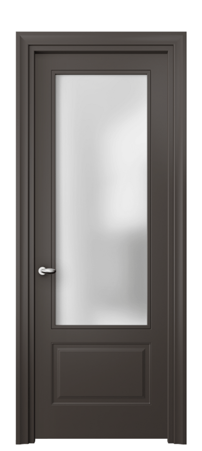 Дверь межкомнатная Esse 8542 Матовый антрацит Сатинированное стекло Фигурный универсальный наличник МАН Цена 56239 ₽ Наличники уже входят в базовый комплект. Фабрика дверей Волховец 8 (800) 551 43 19 Межкомнатная дверь Esse 8542 Матовый антрацит Сатинированное стекло Цена 56239 ₽ | Volhovec