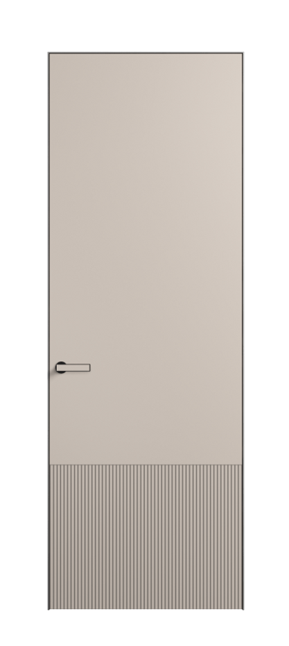 Дверь межкомнатная Velvet ПУ 8202 Матовый светло-бежевый. Скрытый универсальный короб Черный Цена 80869 . Фабрика дверей Волховец 8 (800) 551 43 19 Межкомнатная дверь Velvet ПУ 8202 Матовый светло-бежевый. Цена 80869 | Volhovec