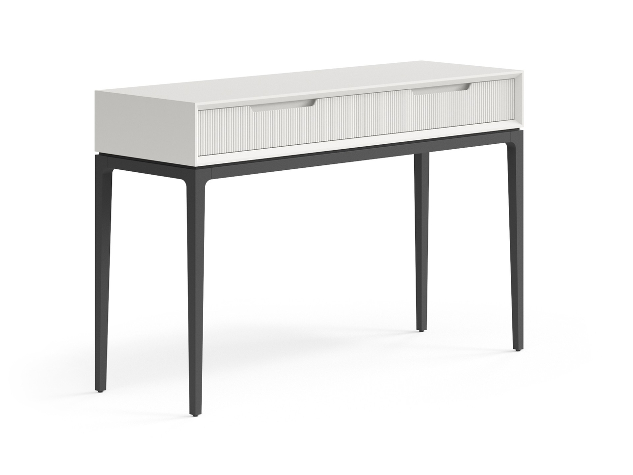 Консоль Velvet 2 ящика Матовый тёплый серый