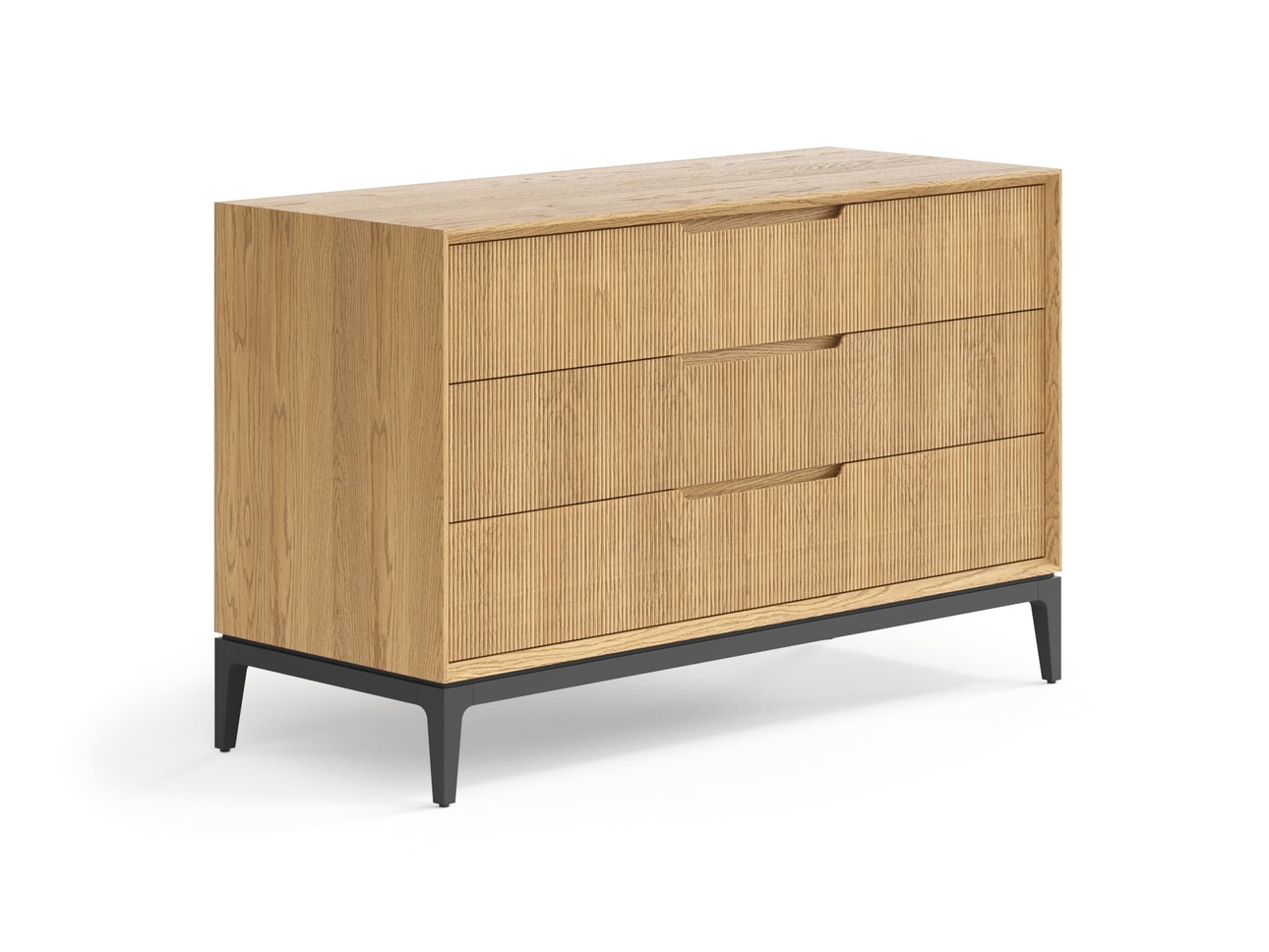 Комод Velvet 3 ящика дуб пшеничный матовый