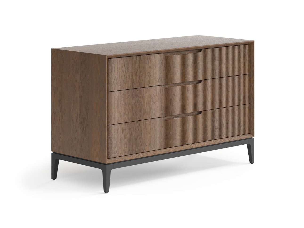 Комод Velvet 3 ящика дуб туманный матовый