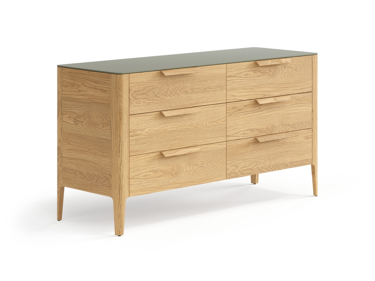 Комод Piega 6 ящиков дуб пшеничный матовый