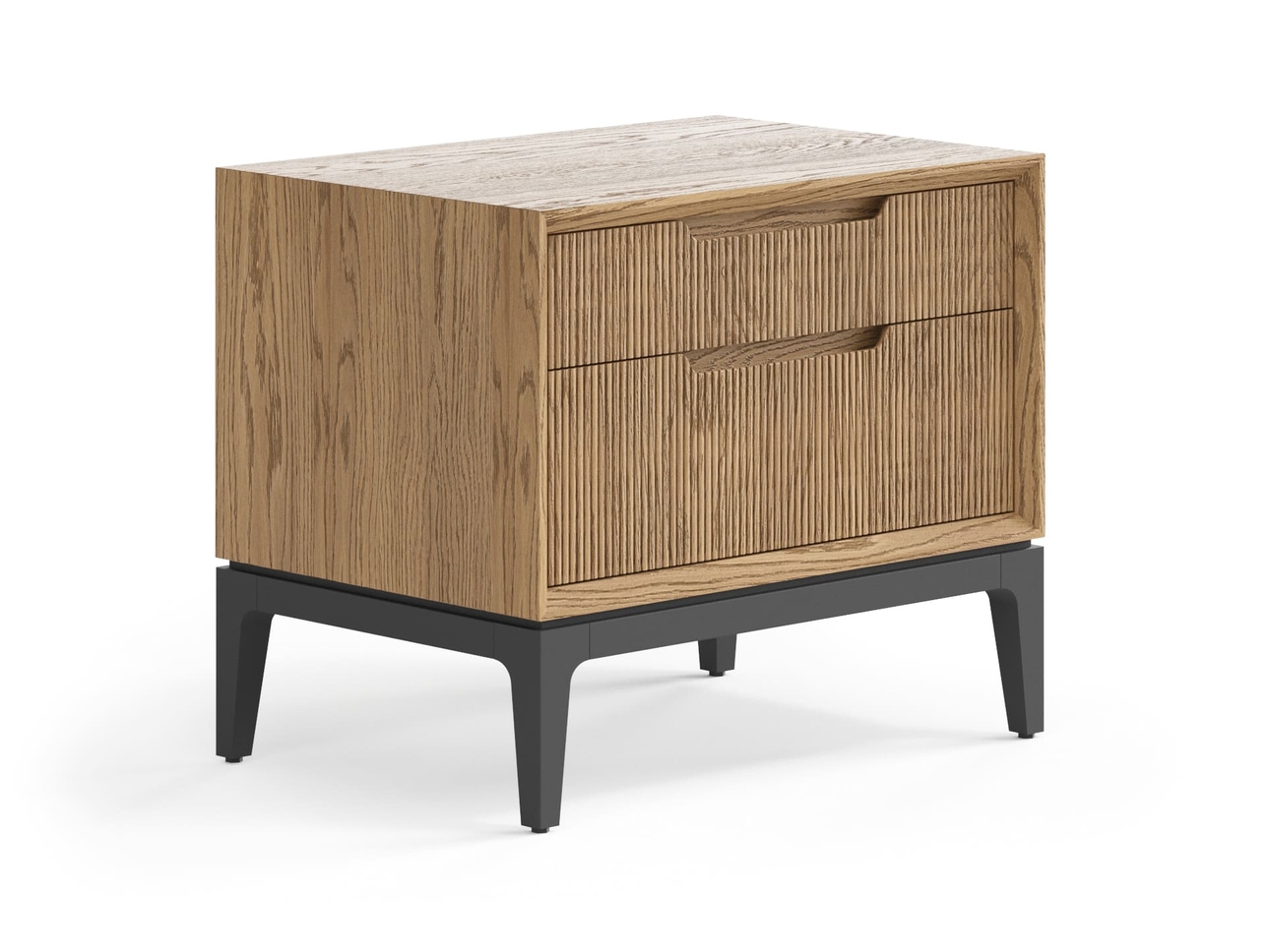 Тумба прикроватная Velvet 2 ящика дуб мускатный матовый