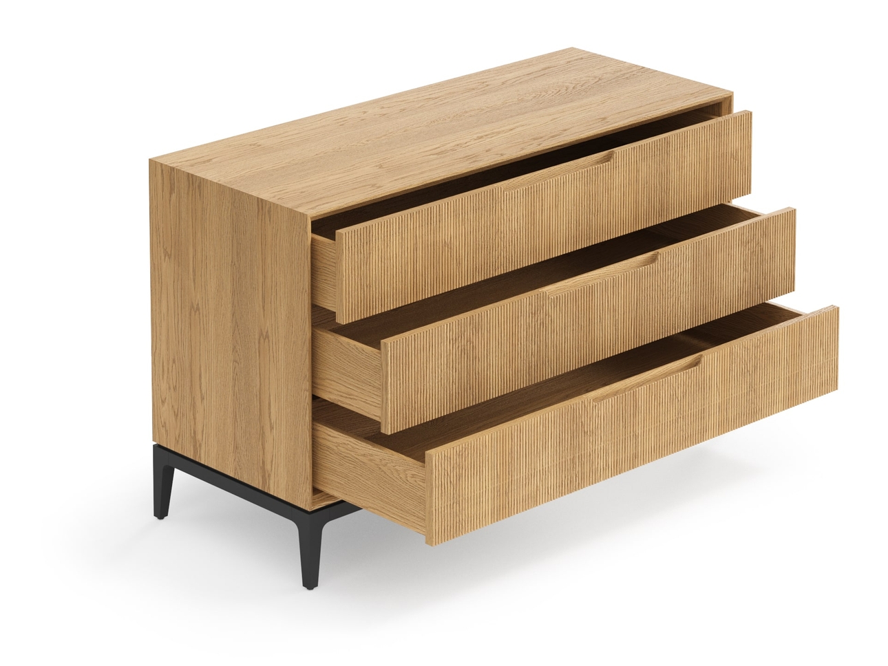 Комод Velvet 3 ящика дуб пшеничный матовый