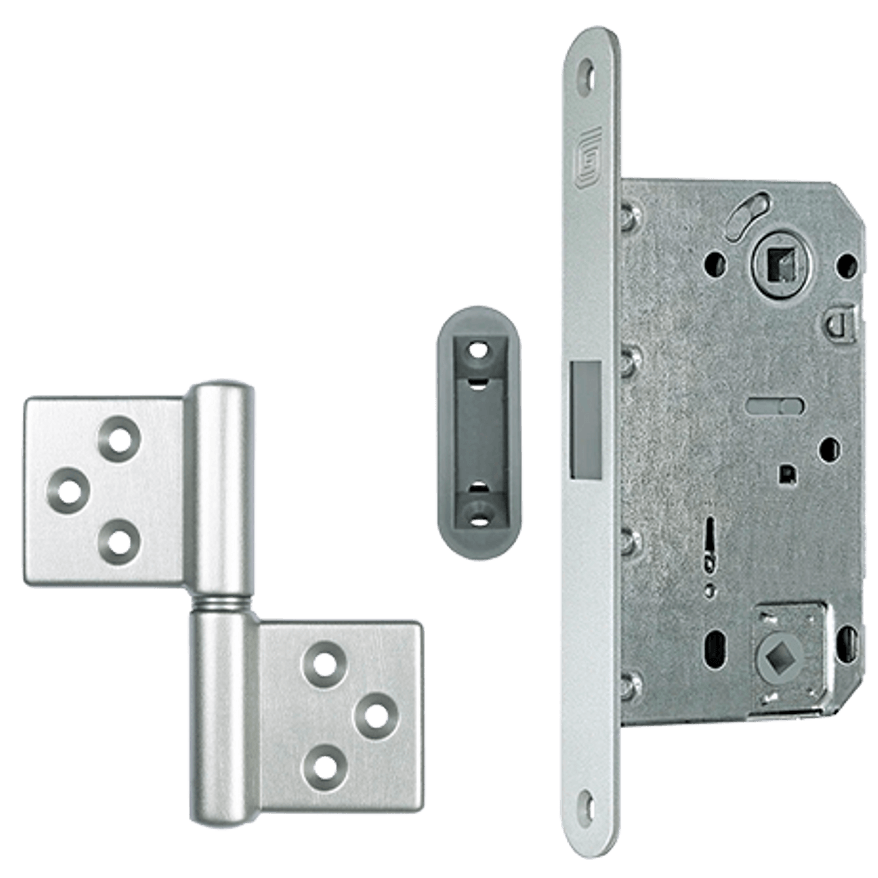 Комплект фурнитуры круглое сечение матовый хром