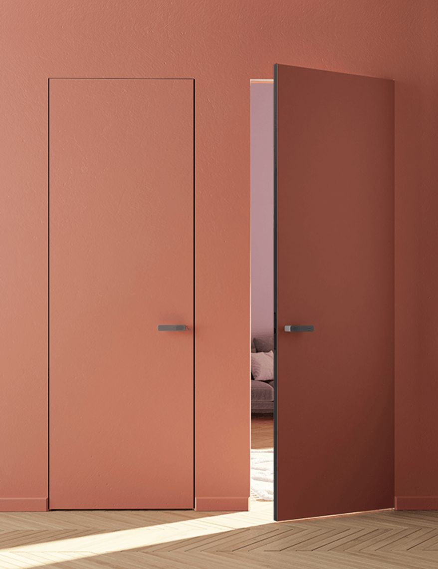 Дверь межкомнатная Secreto АКП 0001 Грунт под покраску  Скрытый короб Черный Цена 38029 ₽ . Фабрика дверей Волховец 8 (800) 551 43 19 Межкомнатная дверь Secreto АКП 0001 Грунт под покраску  Цена 38029 ₽ | Volhovec