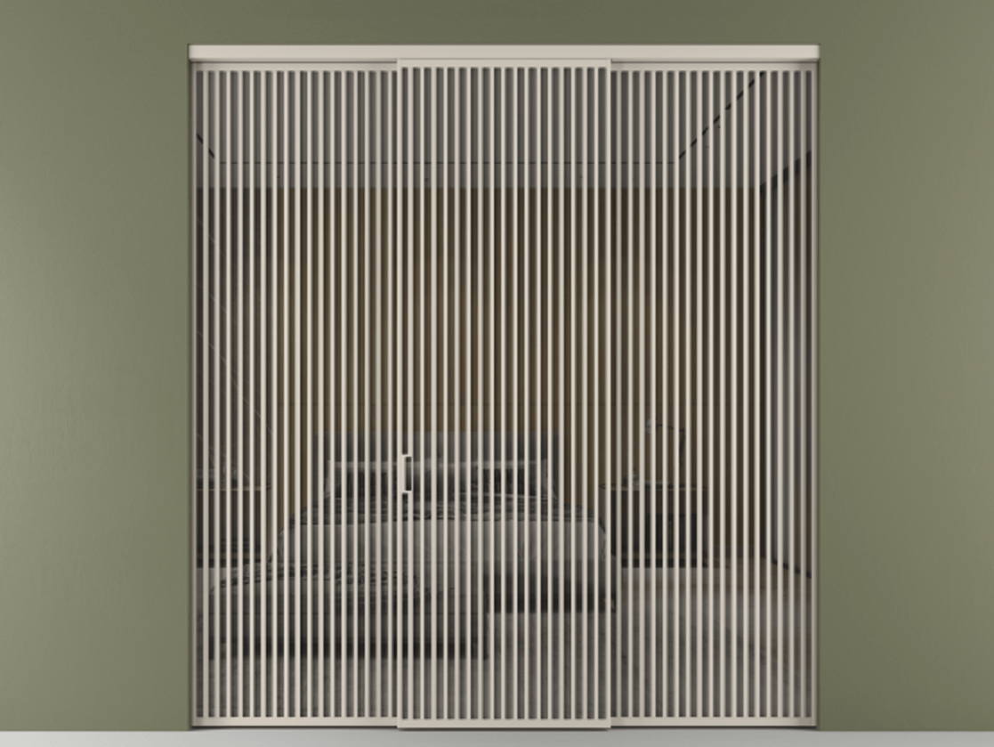 Перегородка Формато внутри проёма 3 створки АЛПР 040.06 Алюминий светло-бежевый Рефлективное серое стекло "Стопсол", калёное. Цена 611600 ₽ 1. Полотно 3 шт. (800/2100 мм)
2. Комплект установки раздвижной системы
3. Базовый комплект фурнитуры
4.Ручка Рондо. Фабрика дверей Волховец 8 (800) 551 43 19 Перегородка Формато внутри проёма 3 створки АЛПР 040.06 Алюминий светло-бежевый Рефлективное серое стекло "Стопсол", калёное Цена 611600 ₽ | Volhovec