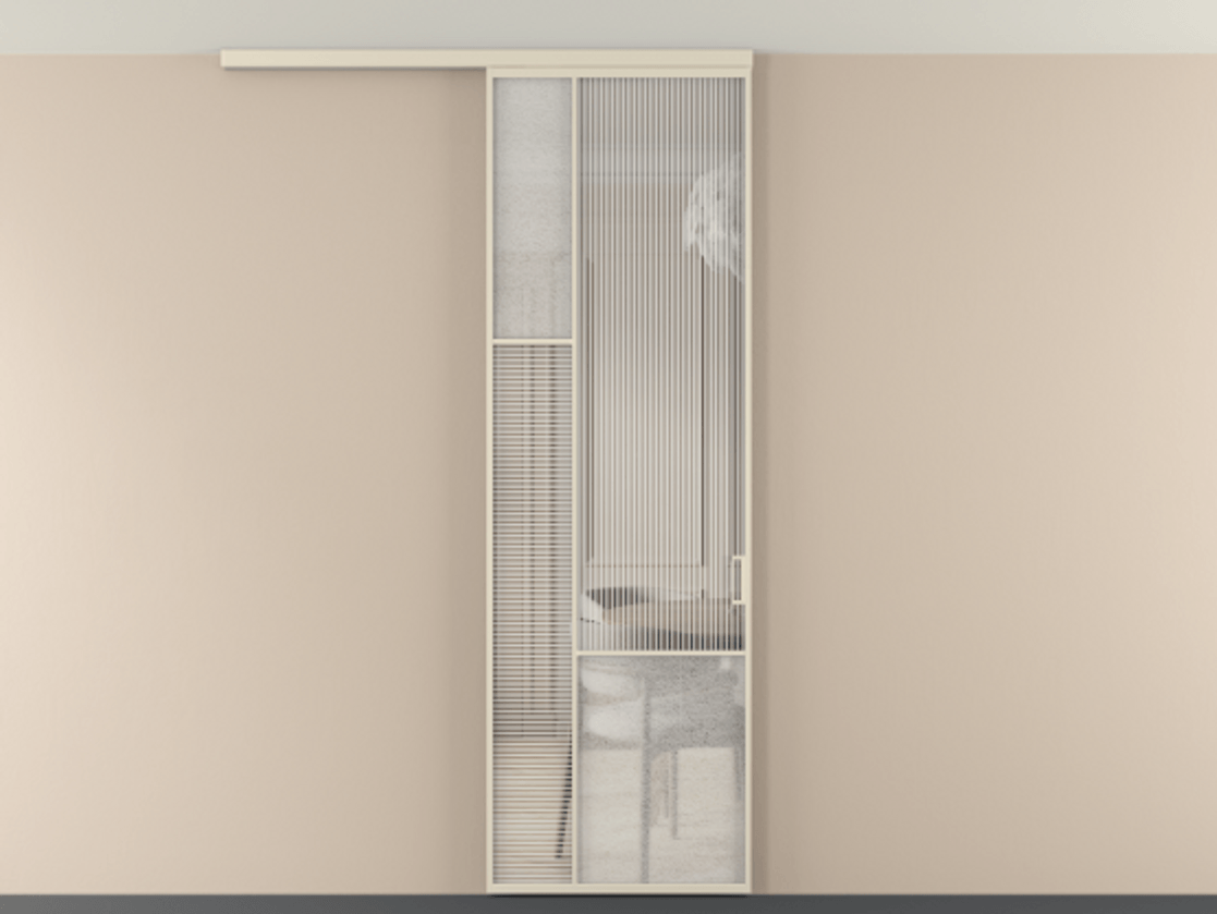 Перегородка Мозаик вдоль стены на потолок 1 створка АЛПР 041.13 Алюминий бежево-серый Рифлёное стекло "Дюна", триплекс, 6 мм + Фактурное стекло "Лёд", триплекс. Цена 143040 ₽ . Фабрика дверей Волховец 8 (800) 551 43 19 Перегородка Мозаик вдоль стены на потолок 1 створка АЛПР 041.13 Алюминий бежево-серый Рифлёное стекло "Дюна", триплекс, 6 мм + Фактурное стекло "Лёд", триплекс Цена 143040 ₽ | Volhovec