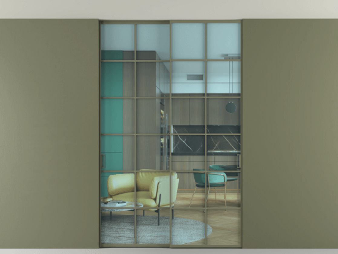 Перегородка Formato внутри проёма двустворчатая со скрытым креплением в потолок АЛПР 040.05 Алюминий оливковый тёмный Прозрачное голубое стекло, триплекс. Цена 1822300 AMD 1. Полотно 2 шт. (800/2100 мм)
2. Комплект установки раздвижной системы
3. Базовый комплект фурнитуры
4. Ручка RONDO. Фабрика дверей Волховец 8 (800) 551 43 19 Перегородка Formato внутри проёма двустворчатая со скрытым креплением в потолок АЛПР 040.05 Алюминий оливковый тёмный Прозрачное голубое стекло, триплекс Цена 1822300 AMD | Volhovec