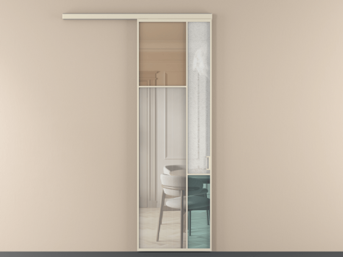 Перегородка Mosaic вдоль стены одностворчатая АЛПР 041.10 Алюминий бежево-серый Комбинация стекол Группы 1 и Группы 3. Цена 129170 ₽ . Фабрика дверей Волховец 8 (800) 551 43 19 Перегородка Mosaic вдоль стены одностворчатая АЛПР 041.10 Алюминий бежево-серый Комбинация стекол Группы 1 и Группы 3 Цена 129170 ₽ | Volhovec