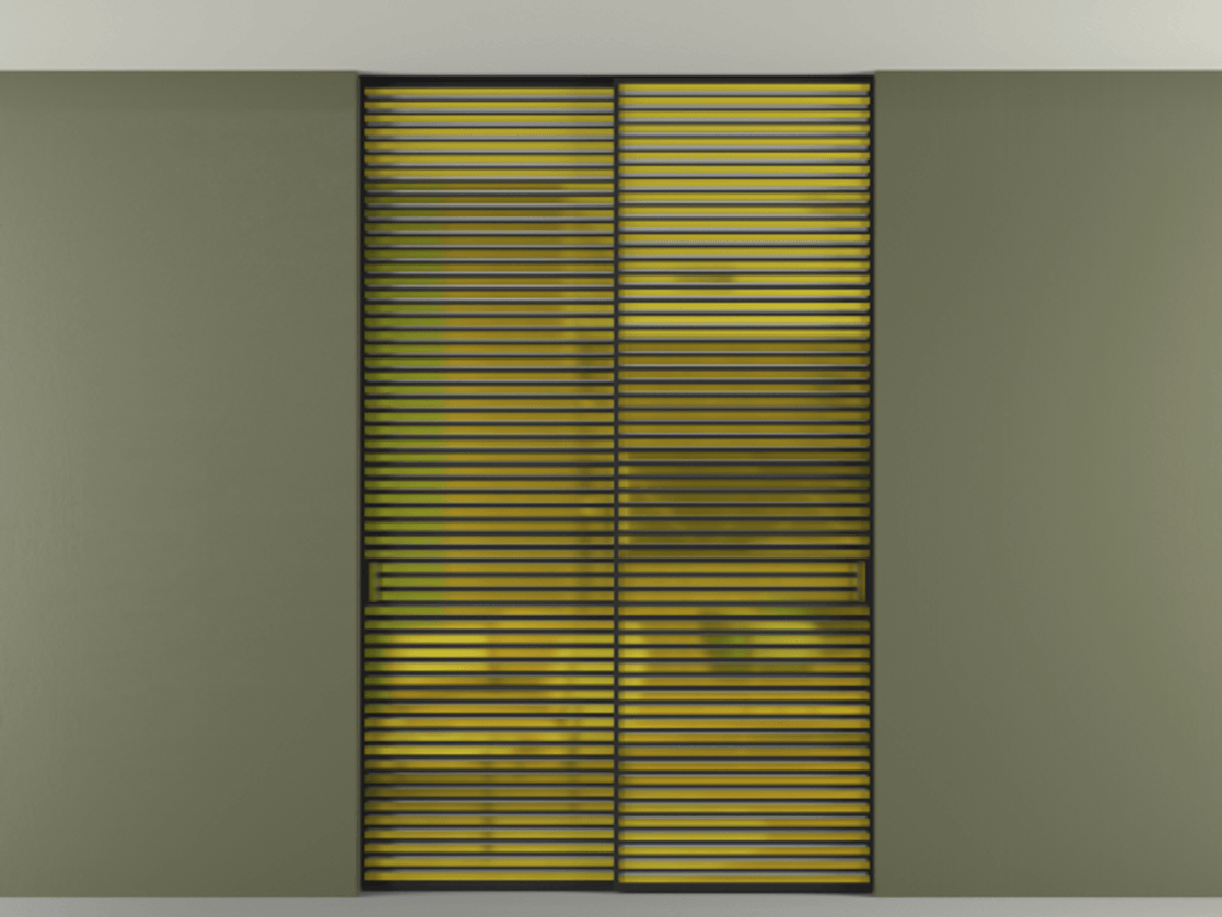 Перегородка Формато внутри проёма скрытое крепление в потолок 2 створки АЛПР 040.07 Алюминий Черный Сатинированное жёлтое стекло, триплекс. Скрытый короб ЧЕР Цена 396220 ₽ 1. Полотно 2 шт. (800/2100 мм)
2. Комплект установки раздвижной системы
3. Базовый комплект фурнитуры
4. Ручка Рондо. Фабрика дверей Волховец 8 (800) 551 43 19 Перегородка Формато внутри проёма скрытое крепление в потолок 2 створки АЛПР 040.07 Алюминий Черный Сатинированное жёлтое стекло, триплекс Цена 396220 ₽ | Volhovec