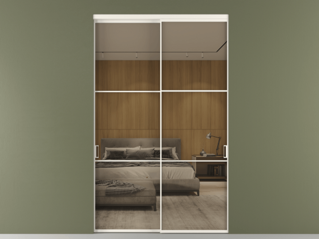 Перегородка Formato внутри проёма 2 створки АЛПР 040.03 Алюминий пудровый белый Рефлективное бронзовое стекло "Stopsol", калёное. Цена 478300 ₽ 1. Полотно 2 шт. (800/2100 мм)
2. Комплект установки раздвижной системы
3. Базовый комплект фурнитуры
4.Ручка RONDO. Фабрика дверей Волховец 8 (800) 551 43 19 Перегородка Formato внутри проёма 2 створки АЛПР 040.03 Алюминий пудровый белый Рефлективное бронзовое стекло "Stopsol", калёное Цена 478300 ₽ | Volhovec