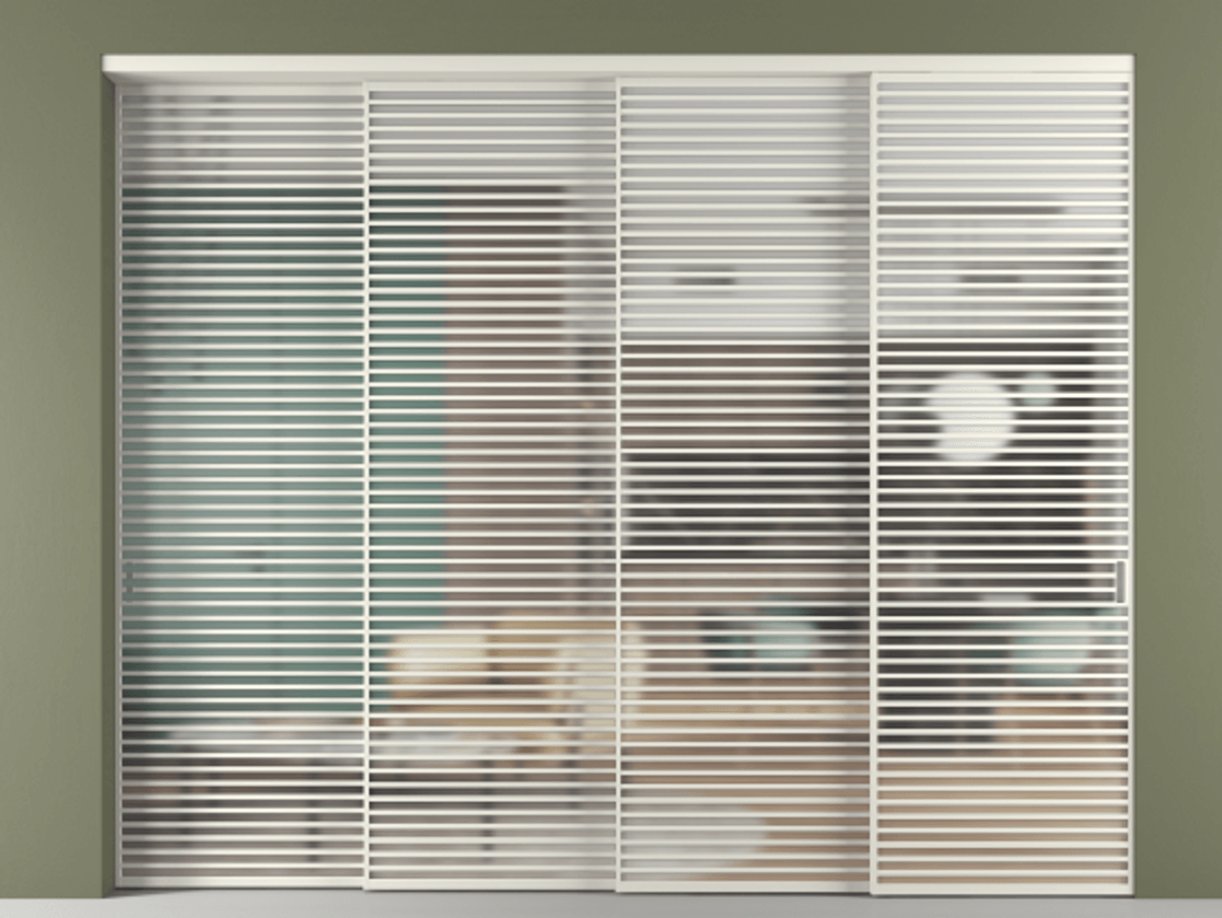 Перегородка Formato внутри проёма телескопик синхро 3 АЛПР 040.07 Алюминий Белый Сатинированное стекло "Matelux Crystal Vision", калёное, матовое, каленое 6 мм. Скрытый короб БЕЛ Цена 904500 ₽ 1. Полотно 4 шт. (800/2100 мм)
2. Комплект установки раздвижной системы
3. Базовый комплект фурнитуры
4. Комплект фурнитуры телескопик синхро-3
5. Ручка RONDO
. Фабрика дверей Волховец 8 (800) 551 43 19 Перегородка Formato внутри проёма телескопик синхро 3 АЛПР 040.07 Алюминий Белый Сатинированное стекло "Matelux Crystal Vision", калёное, матовое, каленое 6 мм Цена 904500 ₽ | Volhovec