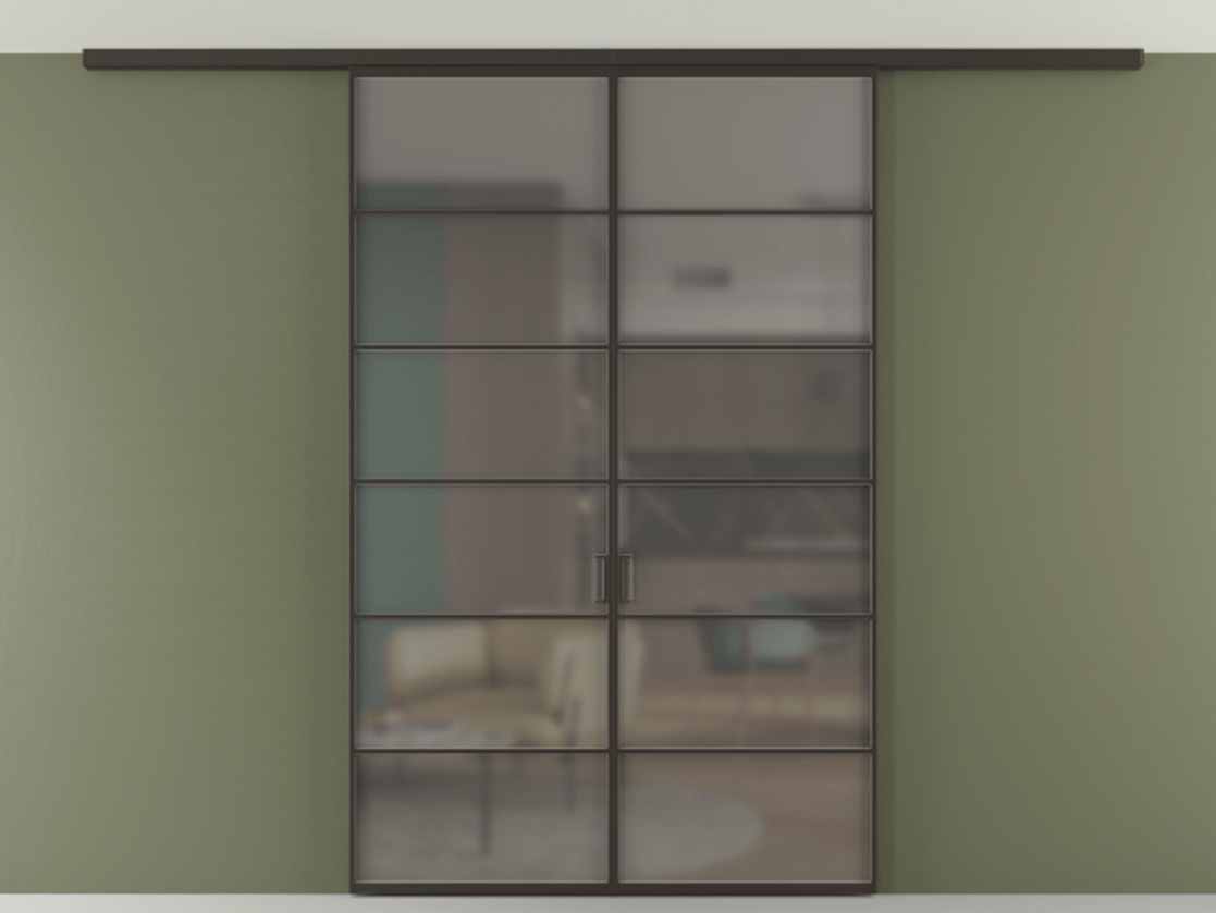 Перегородка Формато вдоль стены на потолок 2 створки АЛПР 040.04 Алюминий антрацит Сатинированное серое стекло, триплекс. Цена 199485 ₽ 1. Полотно 2 шт. (800/2100 мм)
2. Комплект установки раздвижной системы
3. Базовый комплект фурнитуры
4.Ручка Рондо. Фабрика дверей Волховец 8 (800) 551 43 19 Перегородка Формато вдоль стены на потолок 2 створки АЛПР 040.04 Алюминий антрацит Сатинированное серое стекло, триплекс Цена 199485 ₽ | Volhovec