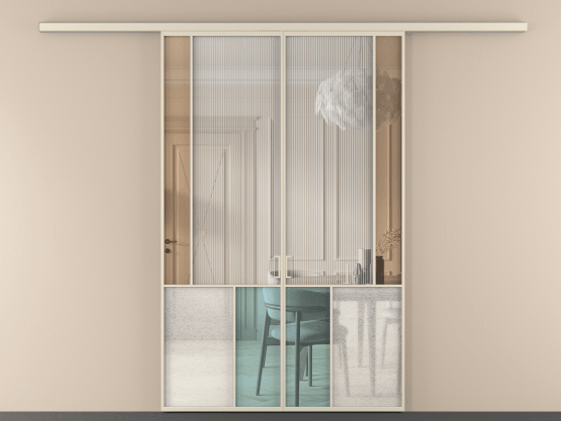 Перегородка Mosaic вдоль стены двустворчатая АЛПР 041.21 Алюминий бежево-серый Комбинация стекол Группы 1 и Группы 3. Цена 276860 ₽ . Фабрика дверей Волховец 8 (800) 551 43 19 Перегородка Mosaic вдоль стены двустворчатая АЛПР 041.21 Алюминий бежево-серый Комбинация стекол Группы 1 и Группы 3 Цена 276860 ₽ | Volhovec