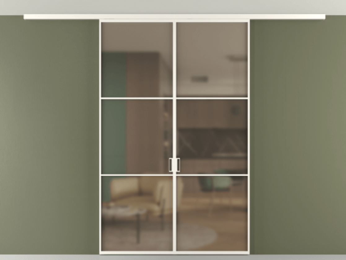 Перегородка Формато вдоль стены на потолок 2 створки АЛПР 040.03 Алюминий пудровый белый Сатинированное бронзовое стекло, триплекс. Цена 227920 ₽ 1. Полотно 2 шт. (800/2100 мм)
2. Комплект установки раздвижной системы
3. Базовый комплект фурнитуры
4.Ручка Рондо. Фабрика дверей Волховец 8 (800) 551 43 19 Перегородка Формато вдоль стены на потолок 2 створки АЛПР 040.03 Алюминий пудровый белый Сатинированное бронзовое стекло, триплекс Цена 227920 ₽ | Volhovec