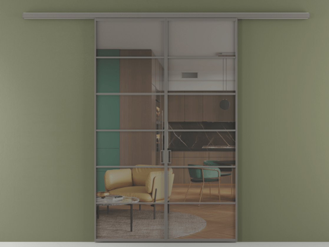 Перегородка Формато вдоль стены 2 створки АЛПР 040.04 Алюминий классический серый Прозрачное серое стекло, триплекс. Цена 207150 ₽ 1. Полотно 2 шт. (800/2100 мм)
2. Комплект установки раздвижной системы
3. Базовый комплект фурнитуры
4.Ручка Рондо. Фабрика дверей Волховец 8 (800) 551 43 19 Перегородка Формато вдоль стены 2 створки АЛПР 040.04 Алюминий классический серый Прозрачное серое стекло, триплекс Цена 207150 ₽ | Volhovec