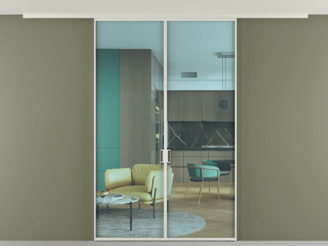 Перегородка Формато вдоль стены на потолок 2 створки АЛПР 040.01 Алюминий Белый Прозрачное голубое стекло, триплекс. Скрытый короб БЕЛ Цена 170995 ₽ 1. Полотно 2 шт. (800/2100 мм)
2. Комплект установки раздвижной системы
3. Базовый комплект фурнитуры
4.Ручка Рондо. Фабрика дверей Волховец 8 (800) 551 43 19 Перегородка Формато вдоль стены на потолок 2 створки АЛПР 040.01 Алюминий Белый Прозрачное голубое стекло, триплекс Цена 170995 ₽ | Volhovec