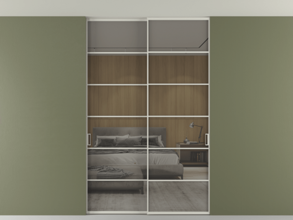 Перегородка Формато внутри проёма скрытое крепление в потолок 2 створки АЛПР 040.04 Алюминий тёплый серый Рефлективное серое стекло "Стопсол", калёное. Цена 322680 ₽ 1. Полотно 2 шт. (800/2100 мм)
2. Комплект установки раздвижной системы
3. Базовый комплект фурнитуры
4. Ручка Рондо. Фабрика дверей Волховец 8 (800) 551 43 19 Перегородка Формато внутри проёма скрытое крепление в потолок 2 створки АЛПР 040.04 Алюминий тёплый серый Рефлективное серое стекло "Стопсол", калёное Цена 322680 ₽ | Volhovec