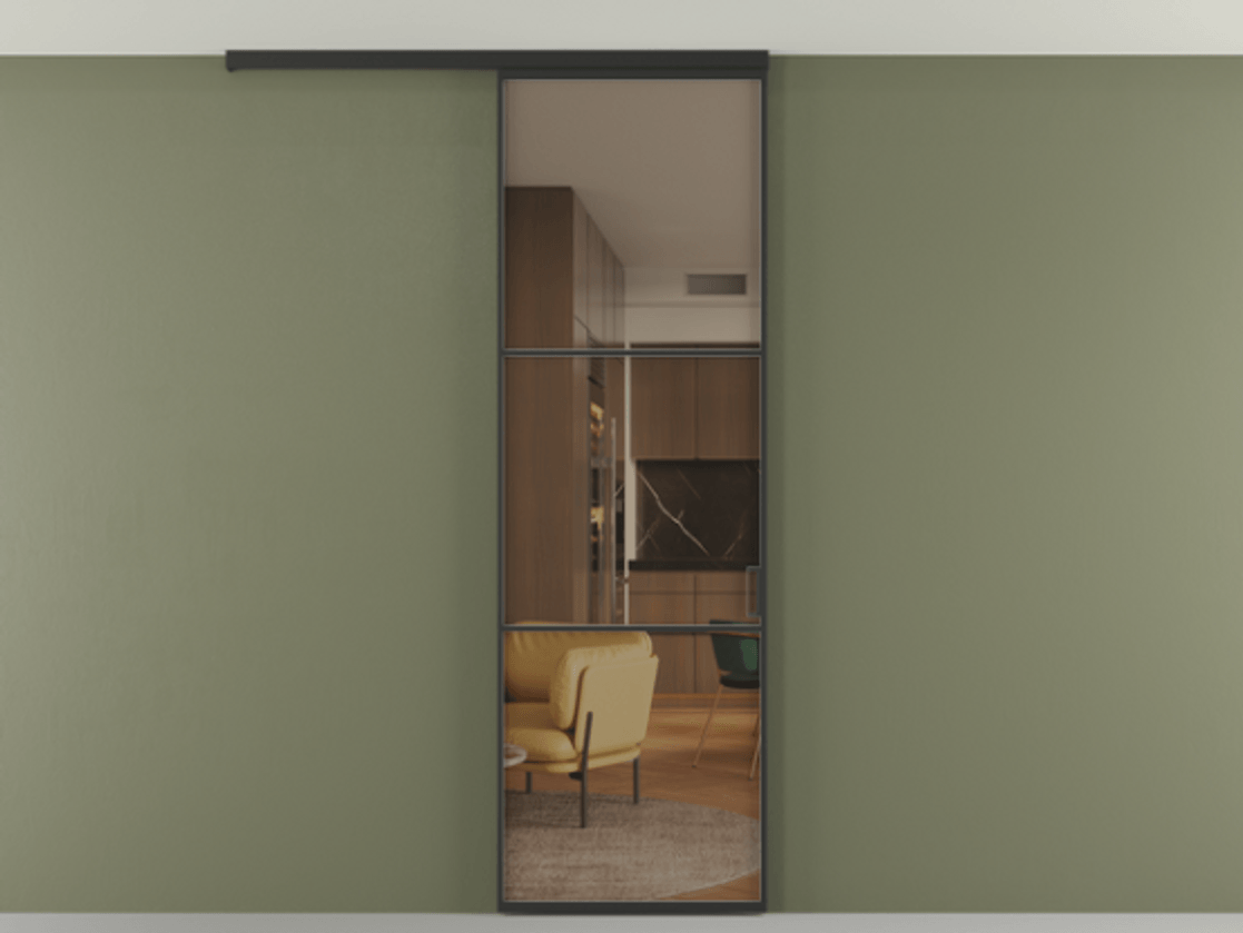 Перегородка Formato вдоль стены на потолок одностворчатая АЛПР 040.03 Алюминий Черный Прозрачное бронзовое стекло, триплекс, 6 мм. Скрытый короб ЧЕР Цена 154830 сом 1. Полотно 2 шт. (800/2100 мм)
2. Комплект установки раздвижной системы
3. Базовый комплект фурнитуры
4.Ручка RONDO
. Фабрика дверей Волховец 8 (800) 551 43 19 Перегородка Formato вдоль стены на потолок одностворчатая АЛПР 040.03 Алюминий Черный Прозрачное бронзовое стекло, триплекс, 6 мм Цена 154830 сом | Volhovec