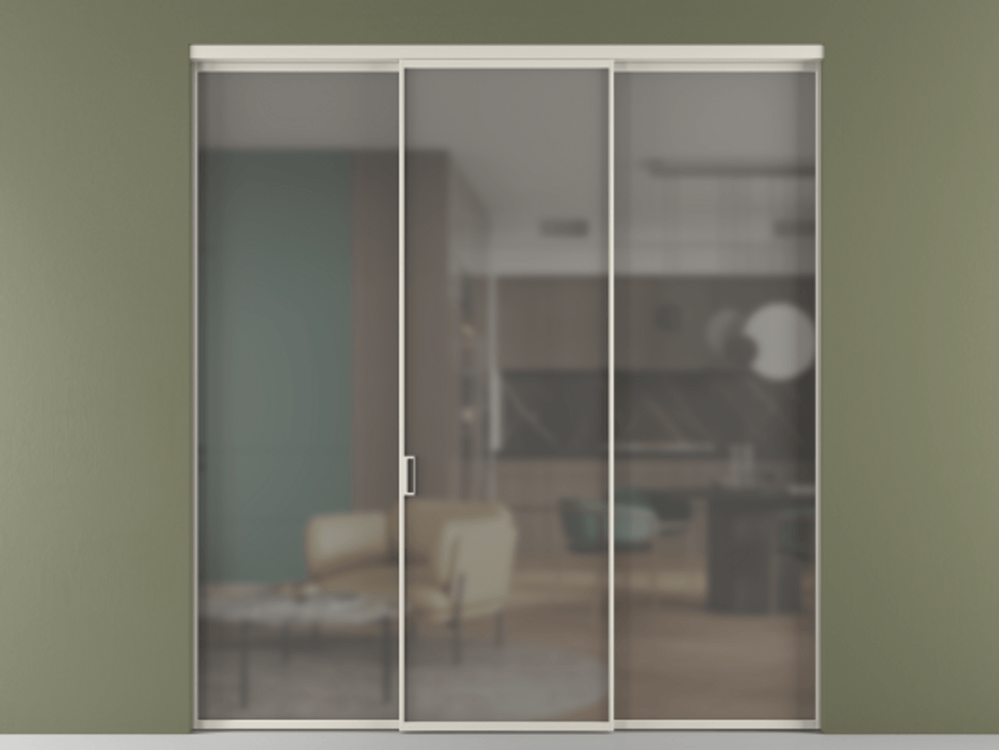 Перегородка Формато внутри проёма 3 створки АЛПР 040.01 Алюминий облачно-серый Сатинированное серое стекло, триплекс. Цена 225125 ₽ 1. Полотно 3 шт. (800/2100 мм)
2. Комплект установки раздвижной системы
3. Базовый комплект фурнитуры
4.Ручка Рондо. Фабрика дверей Волховец 8 (800) 551 43 19 Перегородка Формато внутри проёма 3 створки АЛПР 040.01 Алюминий облачно-серый Сатинированное серое стекло, триплекс Цена 225125 ₽ | Volhovec