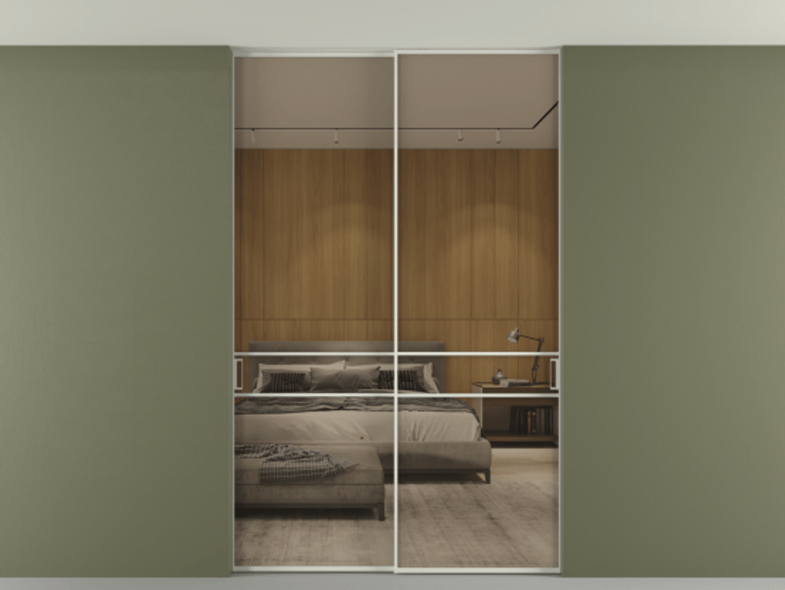 Перегородка Formato внутри проёма двустворчатая со скрытым креплением в потолок АЛПР 040.02 Алюминий Белый Рефлективное бронзовое стекло "Stopsol", калёное. Скрытый короб БЕЛ Цена 297600 ₽ 1. Полотно 2 шт. (800/2100 мм)
2. Комплект установки раздвижной системы
3. Базовый комплект фурнитуры
4. Ручка RONDO. Фабрика дверей Волховец 8 (800) 551 43 19 Перегородка Formato внутри проёма двустворчатая со скрытым креплением в потолок АЛПР 040.02 Алюминий Белый Рефлективное бронзовое стекло "Stopsol", калёное Цена 297600 ₽ | Volhovec