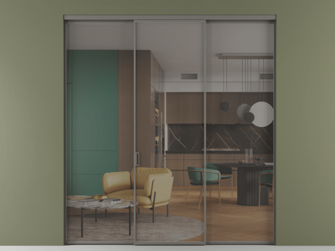 Перегородка Формато внутри проёма 3 створки АЛПР 040.01 Алюминий классический серый Прозрачное серое стекло, триплекс. Цена 225125 ₽ 1. Полотно 3 шт. (800/2100 мм)
2. Комплект установки раздвижной системы
3. Базовый комплект фурнитуры
4.Ручка Рондо. Фабрика дверей Волховец 8 (800) 551 43 19 Перегородка Формато внутри проёма 3 створки АЛПР 040.01 Алюминий классический серый Прозрачное серое стекло, триплекс Цена 225125 ₽ | Volhovec