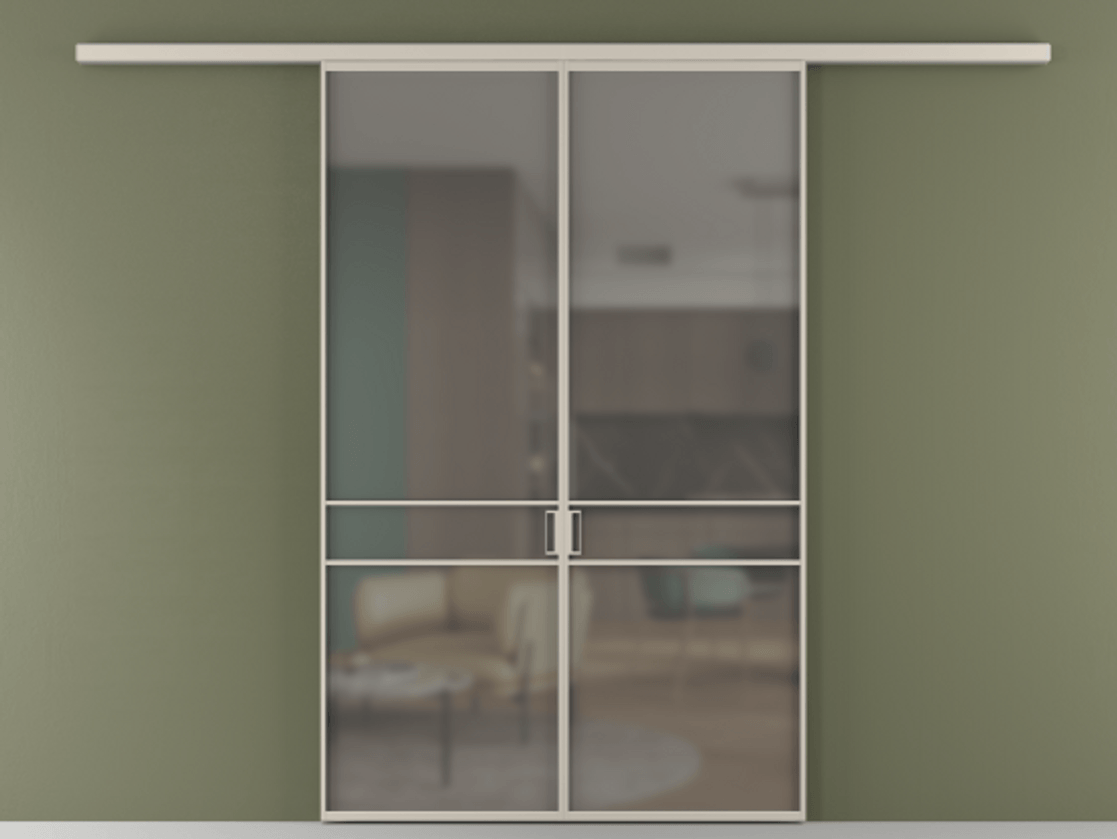 Перегородка Формато вдоль стены 2 створки АЛПР 040.02 Алюминий светло-бежевый Сатинированное серое стекло, триплекс. Цена 195450 ₽ 1. Полотно 2 шт. (800/2100 мм)
2. Комплект установки раздвижной системы
3. Базовый комплект фурнитуры
4.Ручка Рондо. Фабрика дверей Волховец 8 (800) 551 43 19 Перегородка Формато вдоль стены 2 створки АЛПР 040.02 Алюминий светло-бежевый Сатинированное серое стекло, триплекс Цена 195450 ₽ | Volhovec