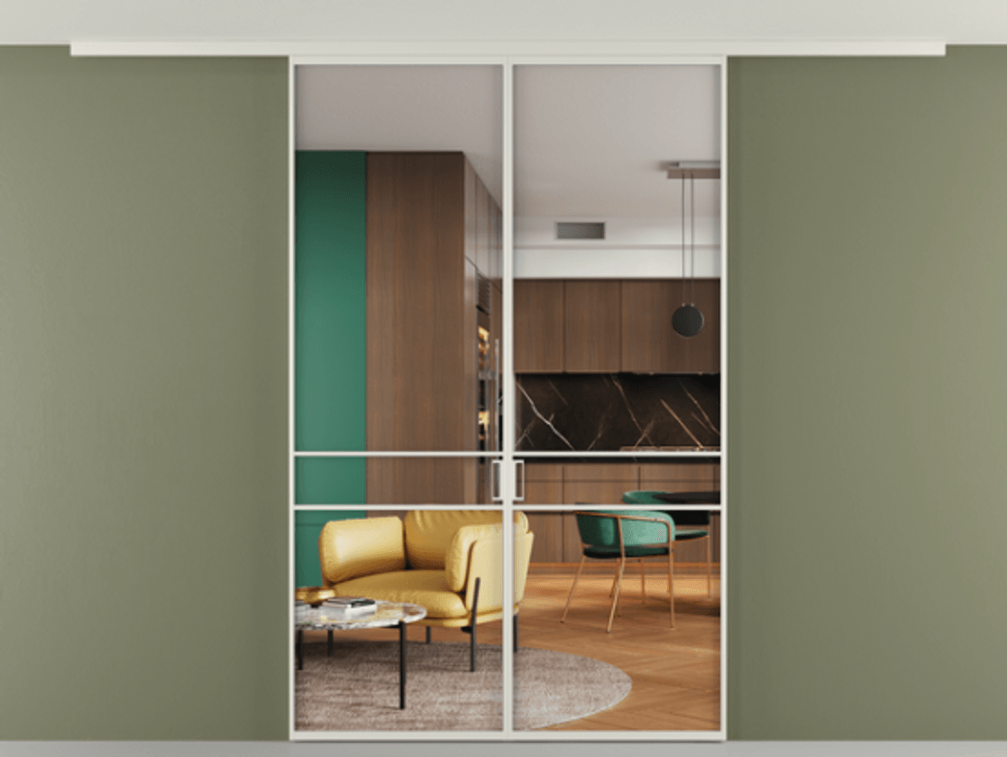 Перегородка Formato вдоль стены на потолок двустворчатая АЛПР 040.02 Алюминий Белый Прозрачное стекло "Crystal Vision", калёное, 6 мм. Скрытый короб БЕЛ Цена 222280 ₽ 1. Полотно 2 шт. (800/2100 мм)
2. Комплект установки раздвижной системы
3. Базовый комплект фурнитуры
4.Ручка RONDO
. Фабрика дверей Волховец 8 (800) 551 43 19 Перегородка Formato вдоль стены на потолок двустворчатая АЛПР 040.02 Алюминий Белый Прозрачное стекло "Crystal Vision", калёное, 6 мм Цена 222280 ₽ | Volhovec