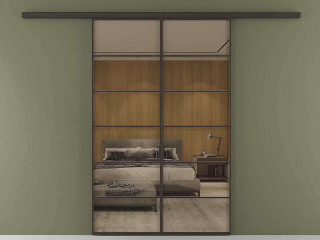 Перегородка Формато вдоль стены 2 створки АЛПР 040.04 Алюминий антрацит Рефлективное бронзовое стекло "Стопсол", калёное. Цена 264600 ₽ 1. Полотно 2 шт. (800/2100 мм)
2. Комплект установки раздвижной системы
3. Базовый комплект фурнитуры
4.Ручка Рондо. Фабрика дверей Волховец 8 (800) 551 43 19 Перегородка Формато вдоль стены 2 створки АЛПР 040.04 Алюминий антрацит Рефлективное бронзовое стекло "Стопсол", калёное Цена 264600 ₽ | Volhovec