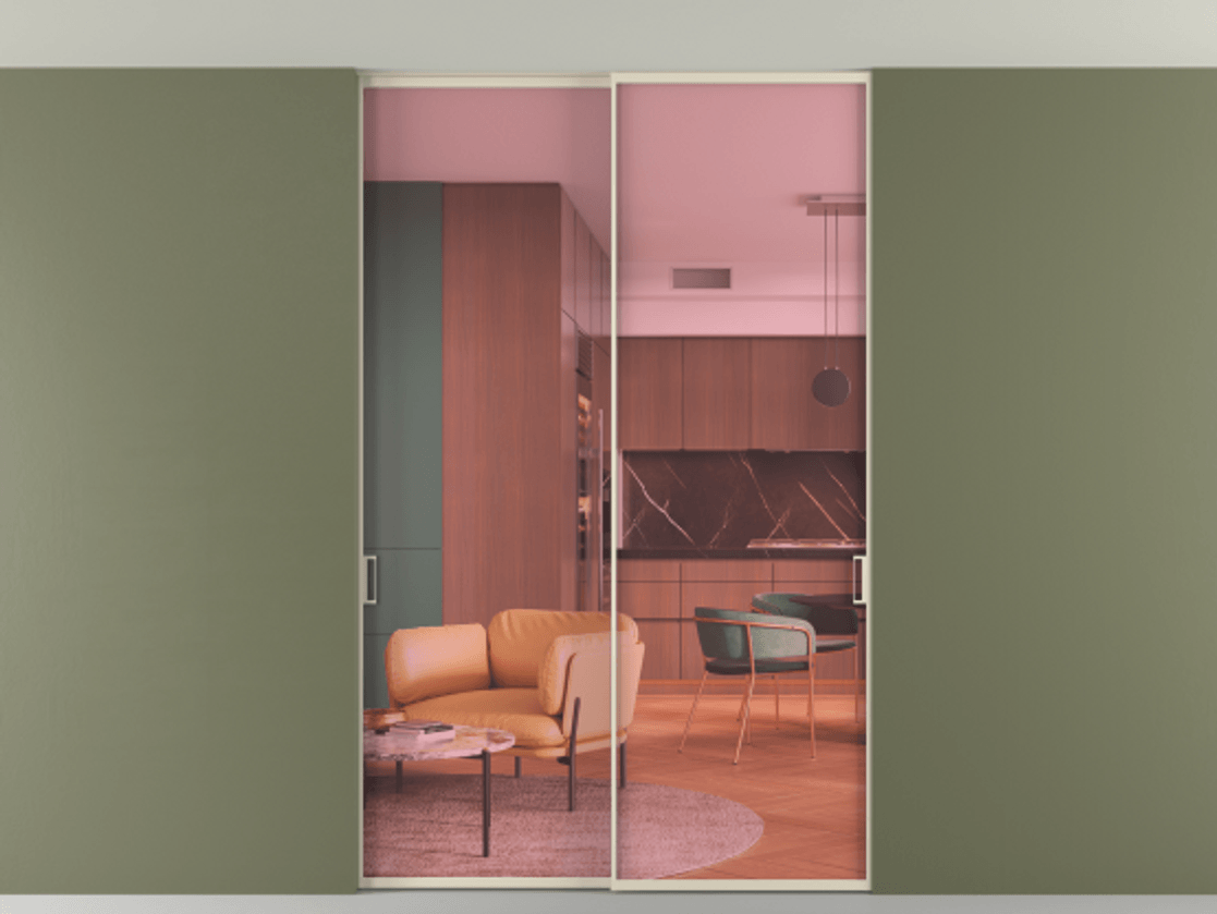 Перегородка Формато внутри проёма скрытое крепление в потолок 2 створки АЛПР 040.01 Алюминий бежево-серый Прозрачное розовое стекло, триплекс. Цена 246972 ₽ 1. Полотно 2 шт. (800/2100 мм)
2. Комплект установки раздвижной системы
3. Базовый комплект фурнитуры
4. Ручка Рондо. Фабрика дверей Волховец 8 (800) 551 43 19 Перегородка Формато внутри проёма скрытое крепление в потолок 2 створки АЛПР 040.01 Алюминий бежево-серый Прозрачное розовое стекло, триплекс Цена 246972 ₽ | Volhovec