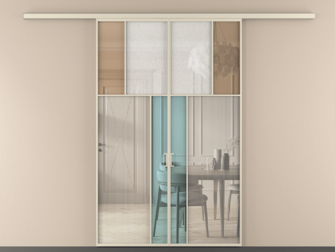 Перегородка Mosaic вдоль стены двустворчатая АЛПР 041.22 Алюминий бежево-серый Комбинация стекол Группы 1 и Группы 3. Цена 276860 ₽ . Фабрика дверей Волховец 8 (800) 551 43 19 Перегородка Mosaic вдоль стены двустворчатая АЛПР 041.22 Алюминий бежево-серый Комбинация стекол Группы 1 и Группы 3 Цена 276860 ₽ | Volhovec