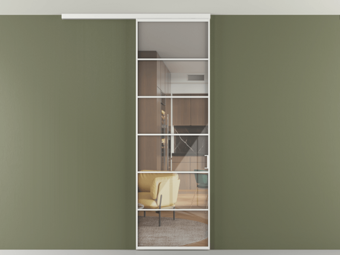 Перегородка Формато вдоль стены на потолок 1 створка АЛПР 040.04 Алюминий белоснежный Рефлективное прозрачное стекло "Стопсол", калёное. Цена 114252 ₽ 1. Полотно 2 шт. (800/2100 мм)
2. Комплект установки раздвижной системы
3. Базовый комплект фурнитуры
4.Ручка Рондо. Фабрика дверей Волховец 8 (800) 551 43 19 Перегородка Формато вдоль стены на потолок 1 створка АЛПР 040.04 Алюминий белоснежный Рефлективное прозрачное стекло "Стопсол", калёное Цена 114252 ₽ | Volhovec