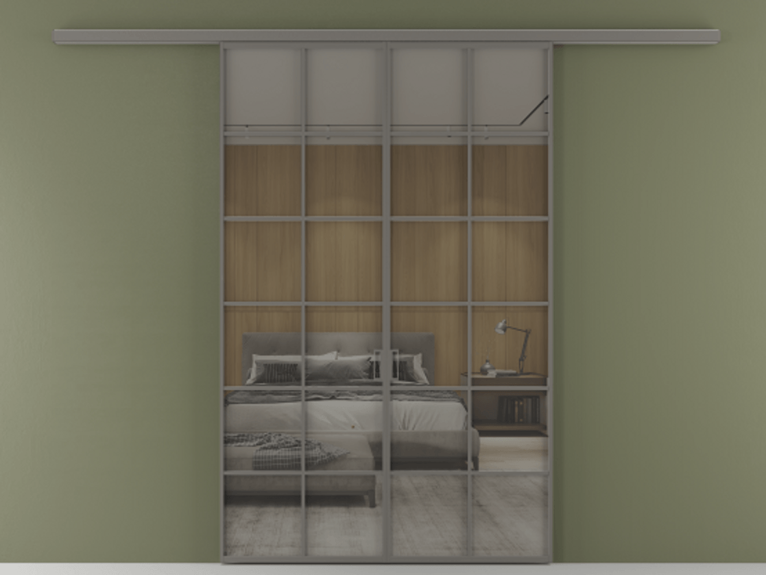 Перегородка Формато вдоль стены 2 створки АЛПР 040.05 Алюминий классический серый Рефлективное серое стекло "Стопсол", калёное. Цена 264600 ₽ 1. Полотно 2 шт. (800/2100 мм)
2. Комплект установки раздвижной системы
3. Базовый комплект фурнитуры
4.Ручка RONDO
. Фабрика дверей Волховец 8 (800) 551 43 19 Перегородка Формато вдоль стены 2 створки АЛПР 040.05 Алюминий классический серый Рефлективное серое стекло "Стопсол", калёное Цена 264600 ₽ | Volhovec