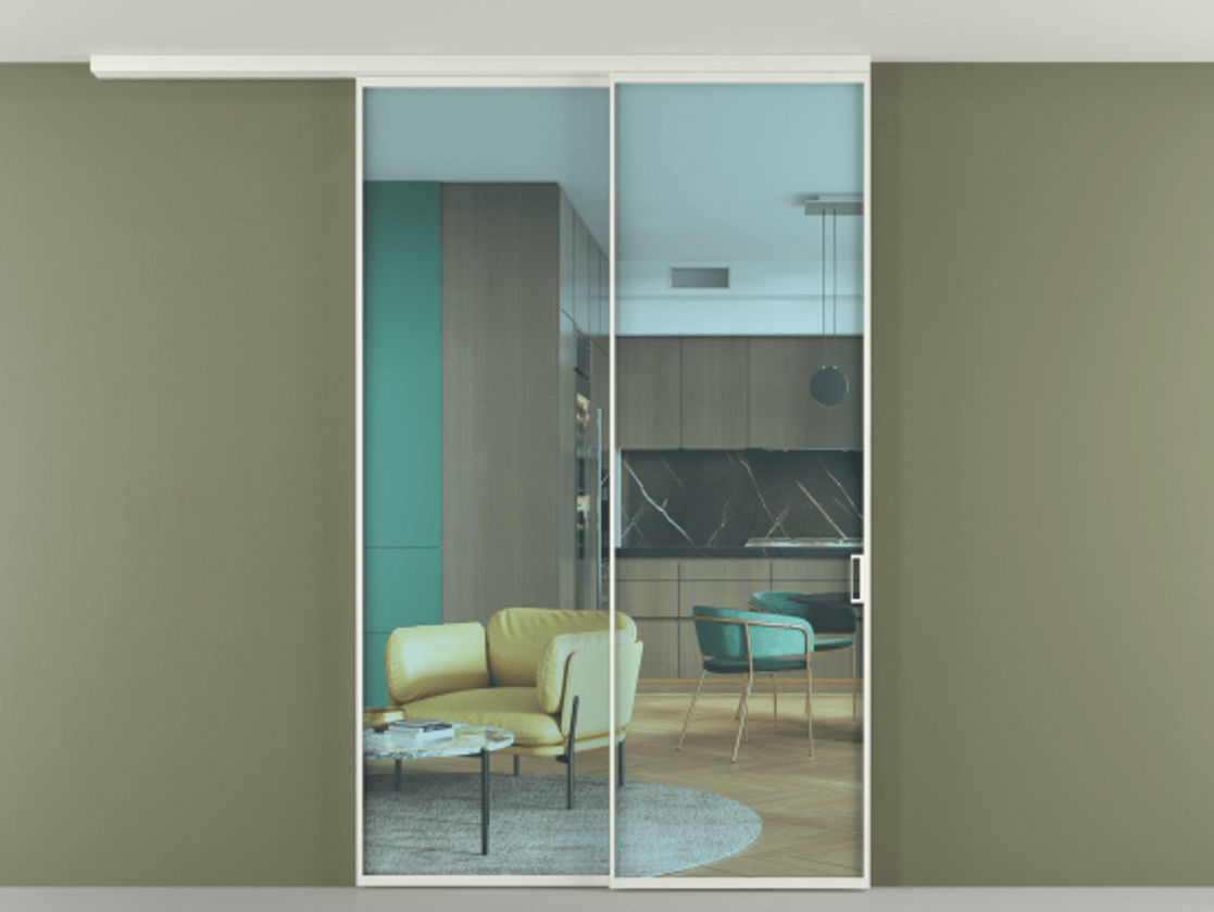 Перегородка Formato вдоль стены на потолок 2 створки с синхронным механизмом АЛПР 040.01 Алюминий светло-серый Прозрачное голубое стекло, триплекс. Цена 268472 ₽ 1. Полотно 2 шт. (800/2100 мм)
2. Комплект установки раздвижной системы
3. Базовый комплект фурнитуры
4.Ручка RONDO
. Фабрика дверей Волховец 8 (800) 551 43 19 Перегородка Formato вдоль стены на потолок 2 створки с синхронным механизмом АЛПР 040.01 Алюминий светло-серый Прозрачное голубое стекло, триплекс Цена 268472 ₽ | Volhovec