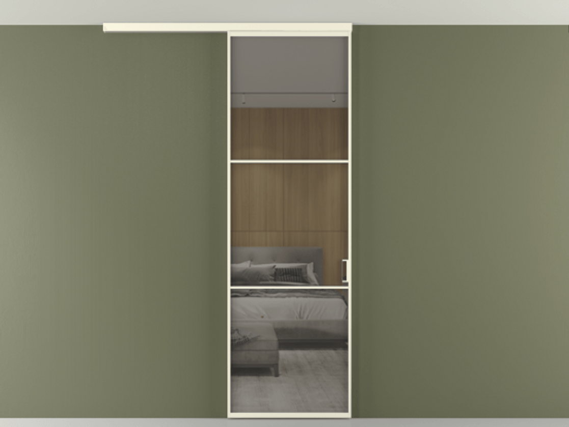 Перегородка Формато вдоль стены на потолок 1 створка АЛПР 040.03 Алюминий молочно-белый Рефлективное серое стекло "Стопсол", калёное. Цена 107388 ₽ 1. Полотно 2 шт. (800/2100 мм)
2. Комплект установки раздвижной системы
3. Базовый комплект фурнитуры
4.Ручка Рондо. Фабрика дверей Волховец 8 (800) 551 43 19 Перегородка Формато вдоль стены на потолок 1 створка АЛПР 040.03 Алюминий молочно-белый Рефлективное серое стекло "Стопсол", калёное Цена 107388 ₽ | Volhovec