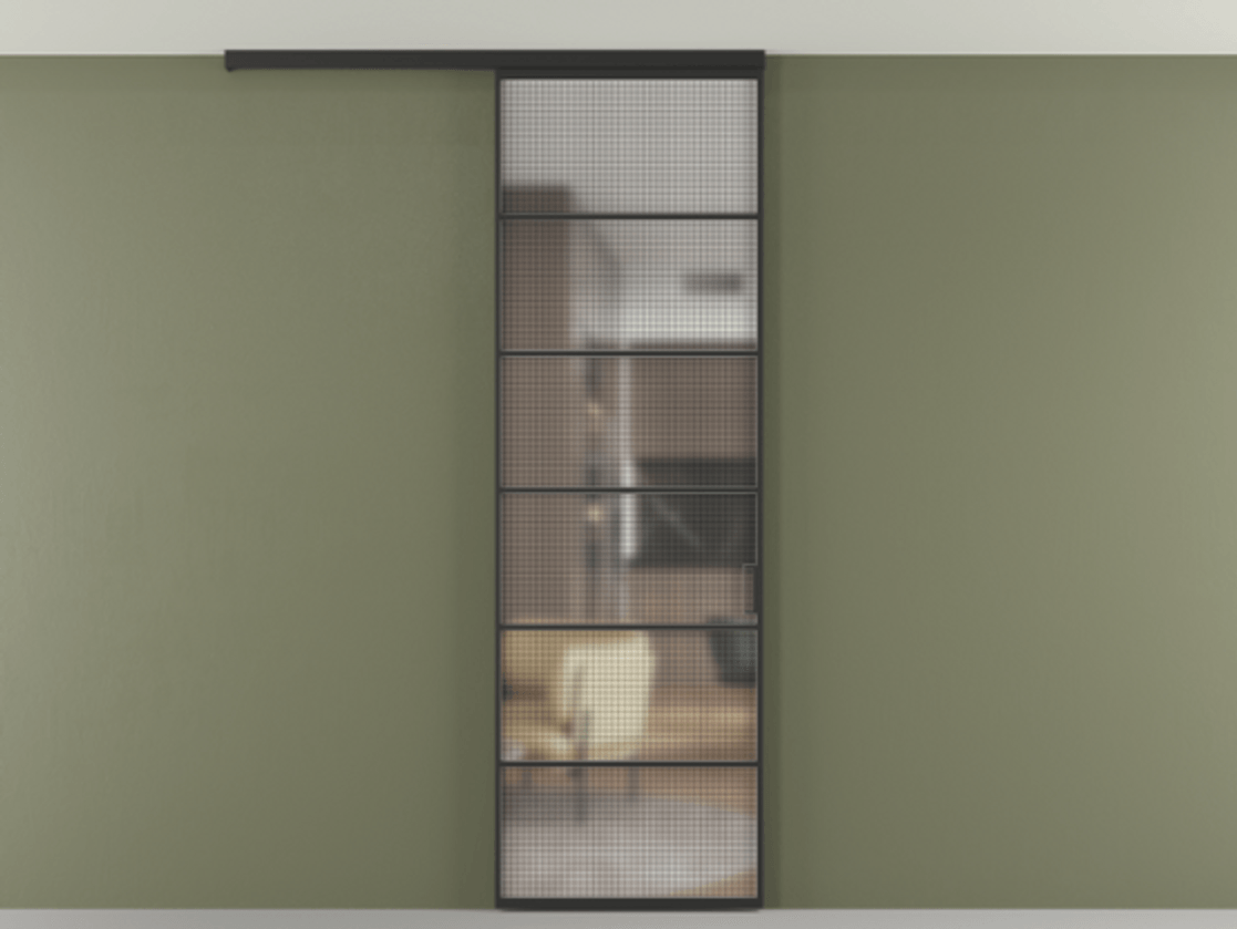 Перегородка Formato вдоль стены на потолок одностворчатая АЛПР 040.04 Алюминий Черный Декоративное стекло с сеткой "Mesh silver", триплекс, 6 мм. Скрытый короб ЧЕР Цена 122040 ₽ 1. Полотно 2 шт. (800/2100 мм)
2. Комплект установки раздвижной системы
3. Базовый комплект фурнитуры
4.Ручка RONDO
. Фабрика дверей Волховец 8 (800) 551 43 19 Перегородка Formato вдоль стены на потолок одностворчатая АЛПР 040.04 Алюминий Черный Декоративное стекло с сеткой "Mesh silver", триплекс, 6 мм Цена 122040 ₽ | Volhovec