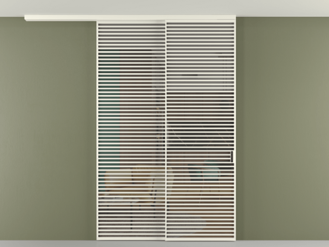 Перегородка Формато вдоль стены на потолок 2 створки с синхронным механизмом АЛПР 040.07 Алюминий жемчужный Прозрачное серое стекло, триплекс. Цена 450456 ₽ 1. Полотно 2 шт. (800/2100 мм)
2. Комплект установки раздвижной системы
3. Базовый комплект фурнитуры
4.Ручка Рондо. Фабрика дверей Волховец 8 (800) 551 43 19 Перегородка Формато вдоль стены на потолок 2 створки с синхронным механизмом АЛПР 040.07 Алюминий жемчужный Прозрачное серое стекло, триплекс Цена 450456 ₽ | Volhovec