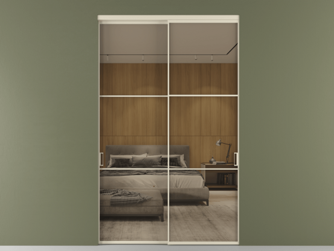 Перегородка Формато внутри проёма 2 створки АЛПР 040.03 Алюминий бежево-серый Рефлективное бронзовое стекло "Стопсол", калёное. Цена 478300 ₽ 1. Полотно 2 шт. (800/2100 мм)
2. Комплект установки раздвижной системы
3. Базовый комплект фурнитуры
4.Ручка RONDO. Фабрика дверей Волховец 8 (800) 551 43 19 Перегородка Формато внутри проёма 2 створки АЛПР 040.03 Алюминий бежево-серый Рефлективное бронзовое стекло "Стопсол", калёное Цена 478300 ₽ | Volhovec